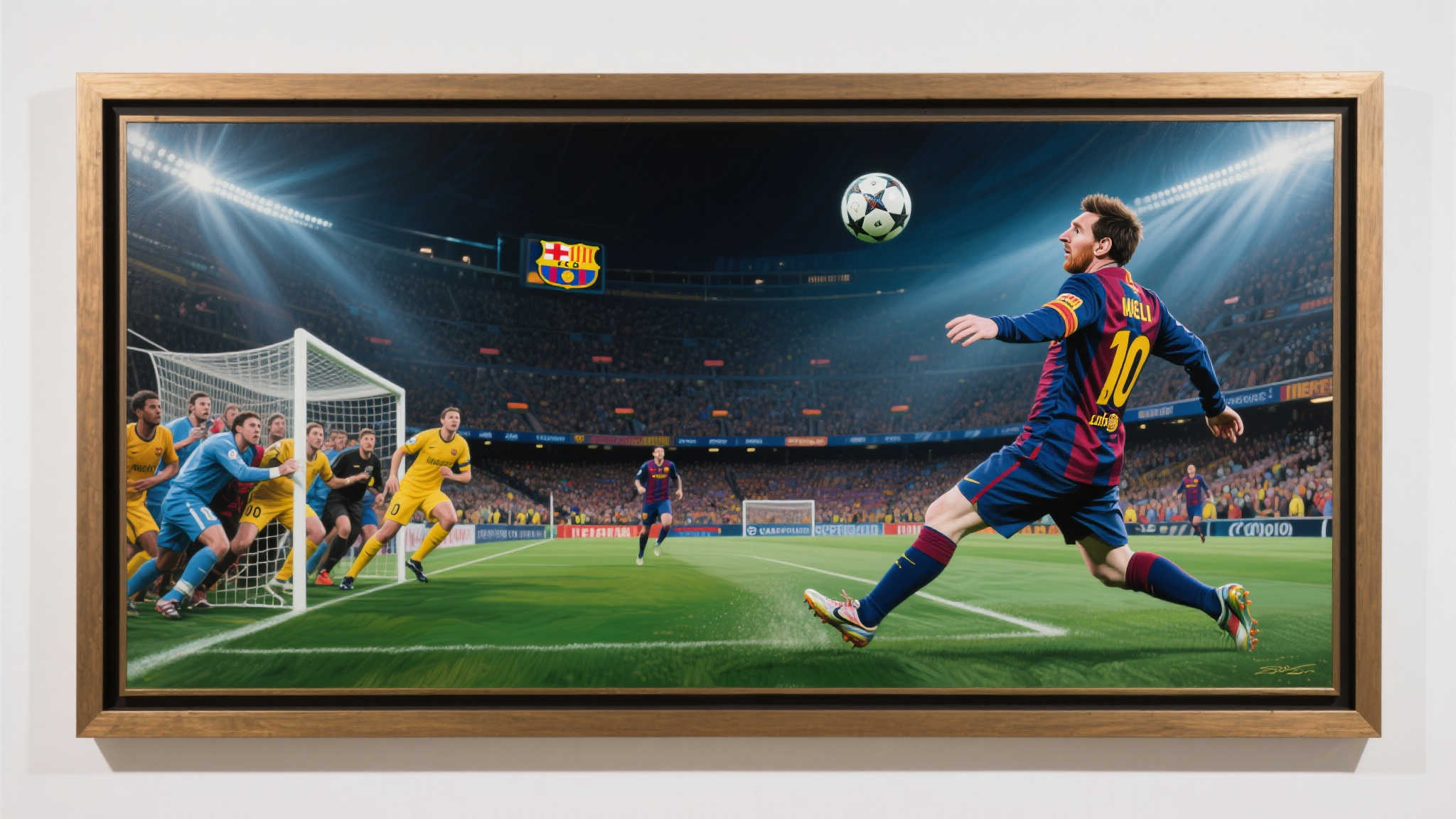 梅西09年欧冠决赛头球制成艺术品,估价超百万美元! 梅西09年欧冠决赛头球制成艺术品,估价超百万美元!